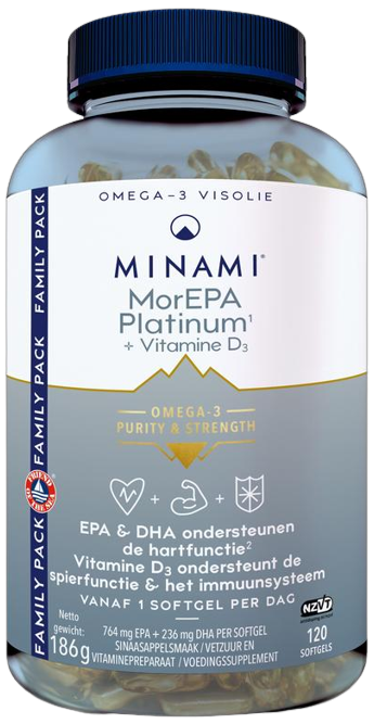 Minami MorEPA platinum + vitamine D3 120sft