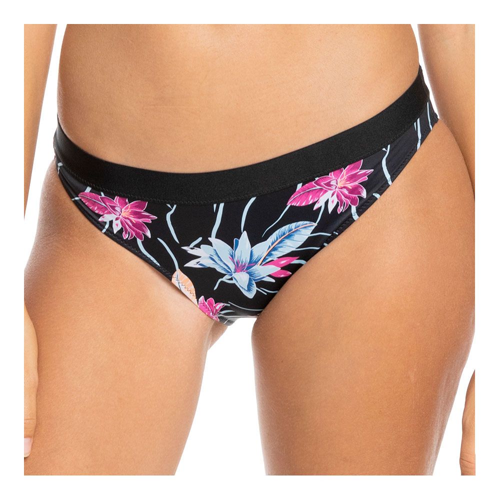 Roxy ACTIVE PT BELTED BIK BOT - Bas maillot de bain Femme anthracite floral flow