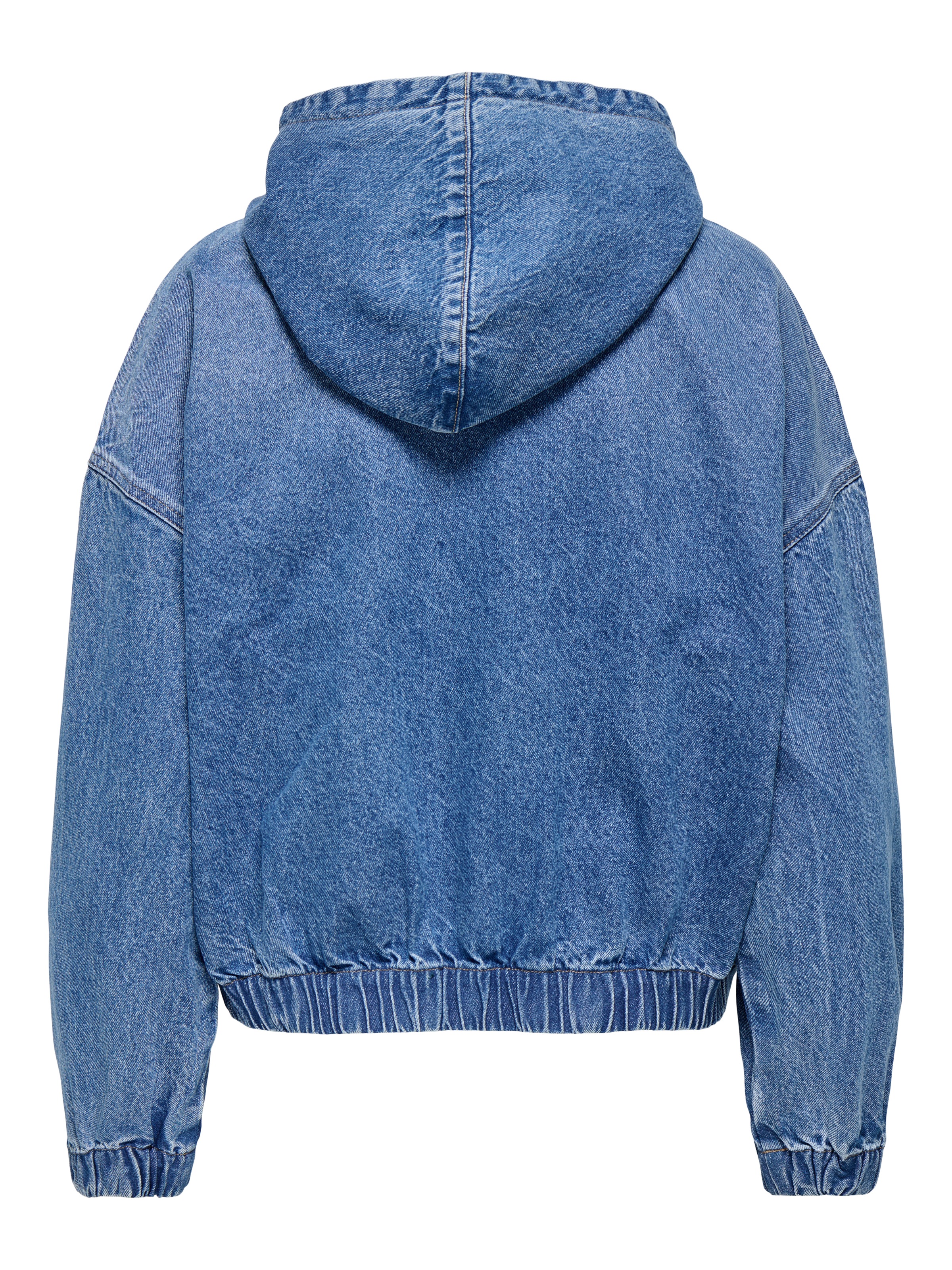 ONLY Jeansjacke »ONLKENZIE – Jeansblouson mit Kapuze und Reissverschluss« mit Kapuze unifarben, modisch, regular fit, Denim, Kapuze