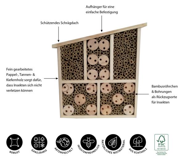 Dehner Natura Premium Insektenhotel Osmia