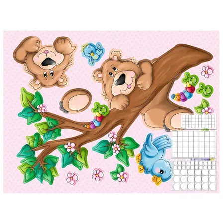 URSUS Wand- und Fensterbild Frühling, 5 Stanzbögen