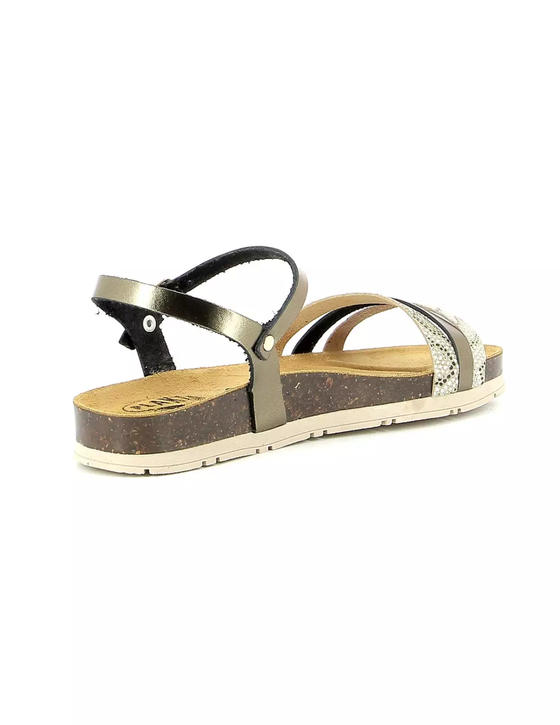 PLAKTON GREEN METALUX - Sandales & nu-pieds Bronzeor