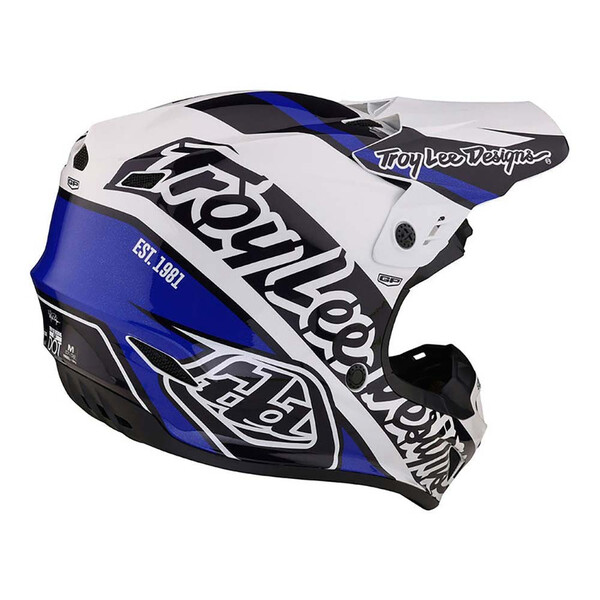 Troy Lee Designs - Casque GP Slice Bleu / Blanc
