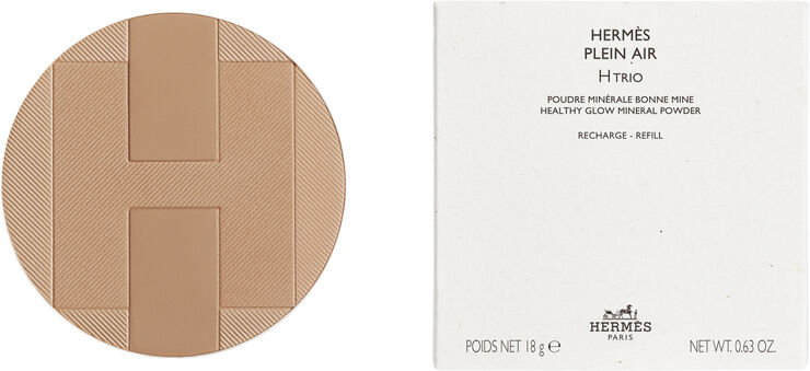 HERMÈS Hermès Plein Air, H Trio healthy glow mineral powder refill, Sahara