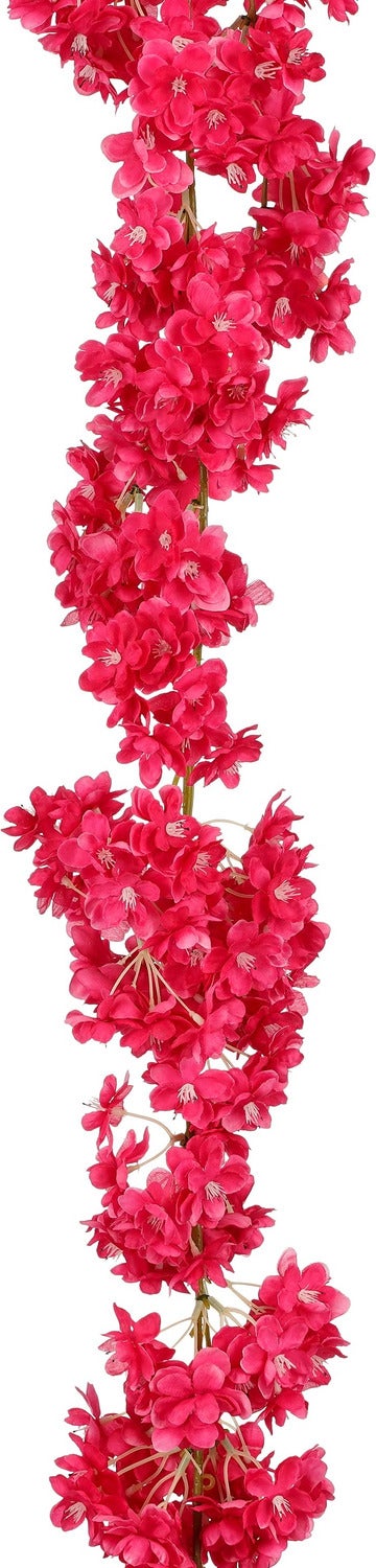 Mica Decorations hangplant Guirlande bloesem roze 180 cm
