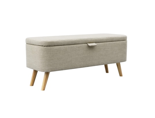 TERRE DE NUIT - Banc de lit avec coffre naturel