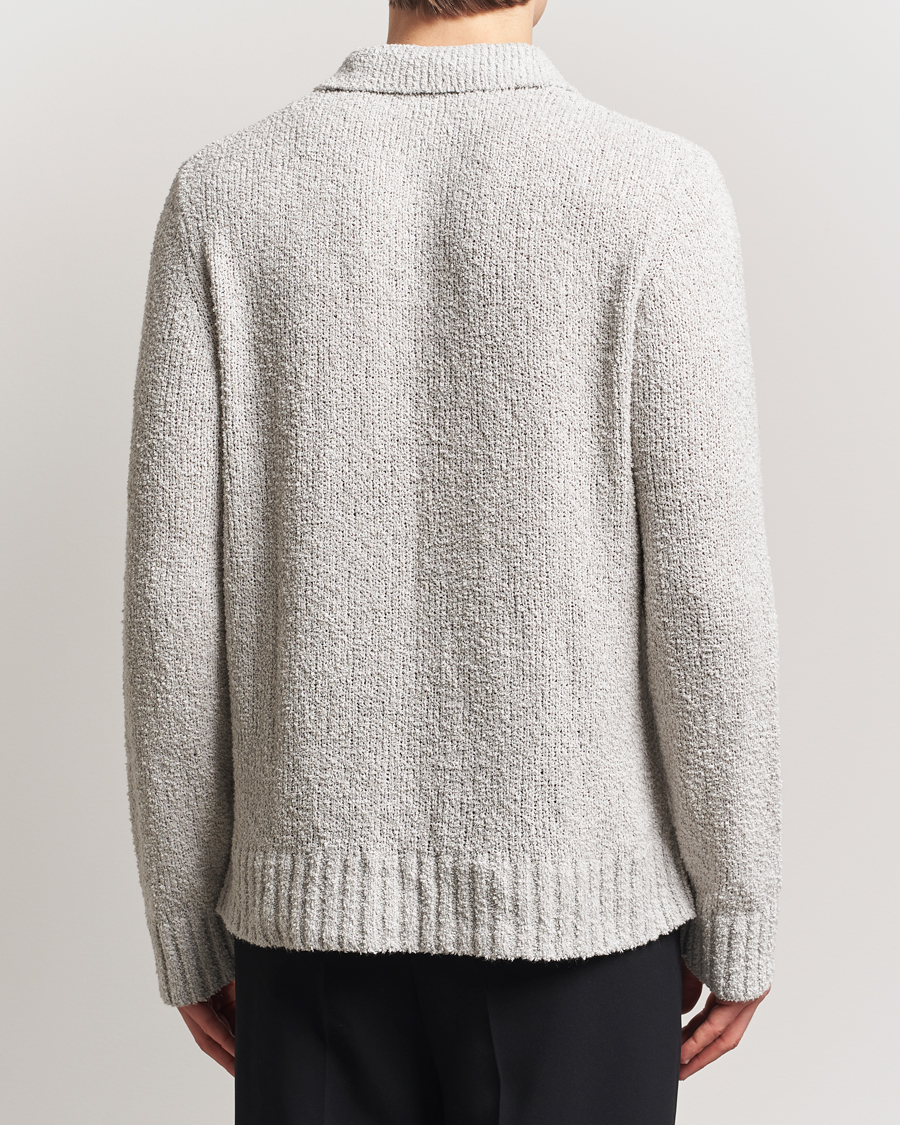 A Day's March Dover Structured Polo Light Grey