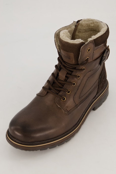 Boot, Dockers, echtes Leder, mit Reißverschluss, Warmfutter
