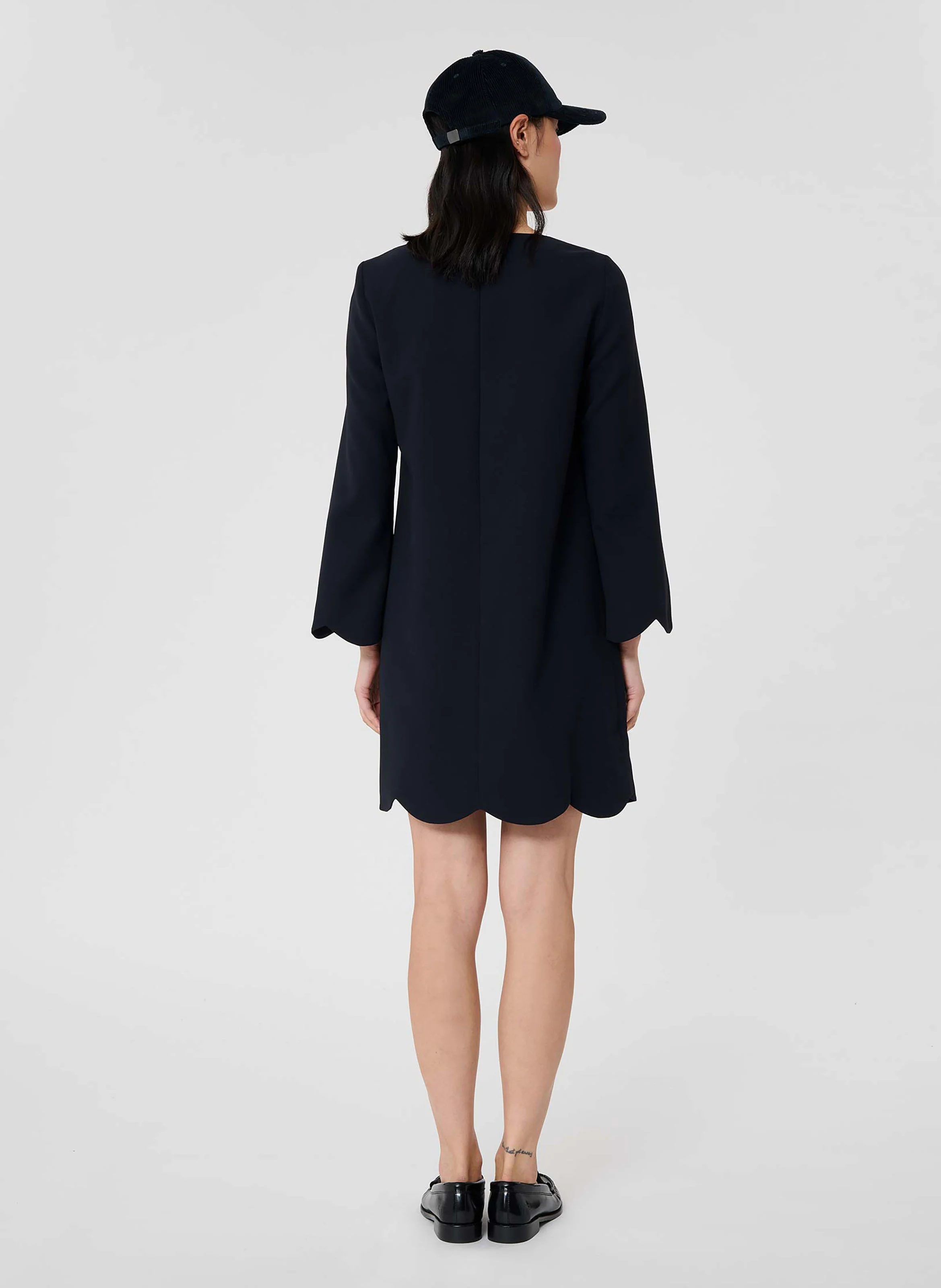 RUODA - Robe courte trapèze| Bleu