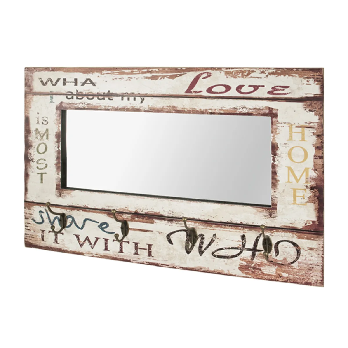 Patère mural PEGANE avec miroir