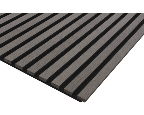 Akoestisch paneel, gerookt eikenfineer, 2400 x 572 x 19 mm