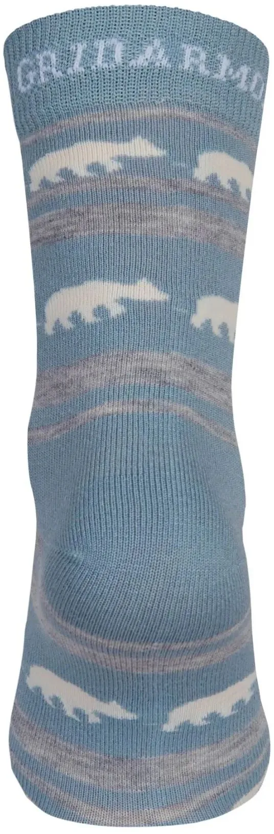 Gridarmor Striped Bear Merino Socks Blue Shadow