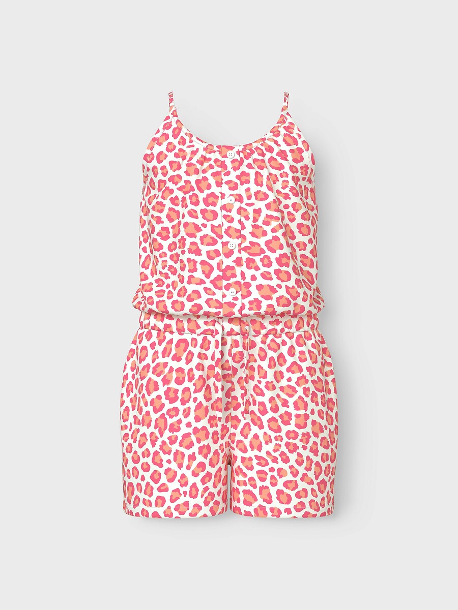 DÊ UM NOME A ELE<br>Shorts combinados com estampa de leopardo
