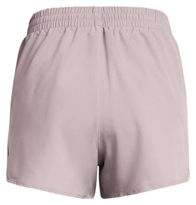 Short Under Armour Fly By 3 inch Mauve Femme