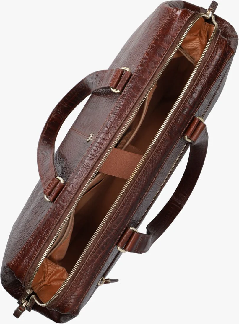 FMME bruine fmme laptoptas christy croco