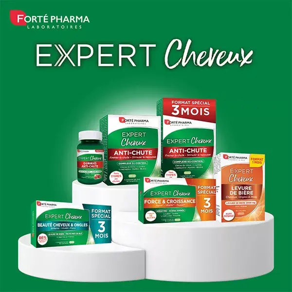 Forté Pharma Expert Anti-Queda de Cabelo, Força, Densidade e Crescimento - 30 comprimidos