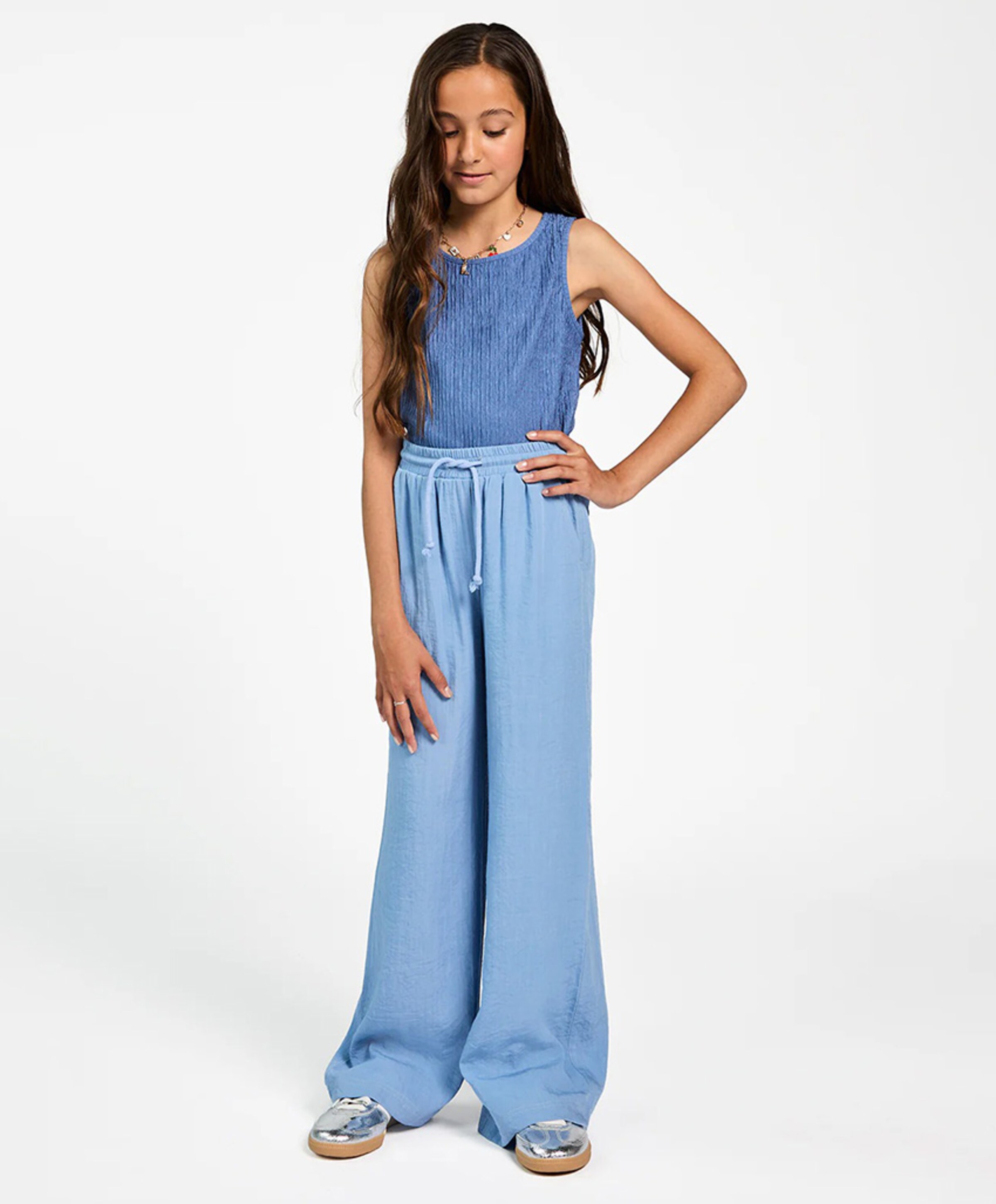 Aaiko Girls CARLY FLUID VIS 523 G meisjes broek blauw