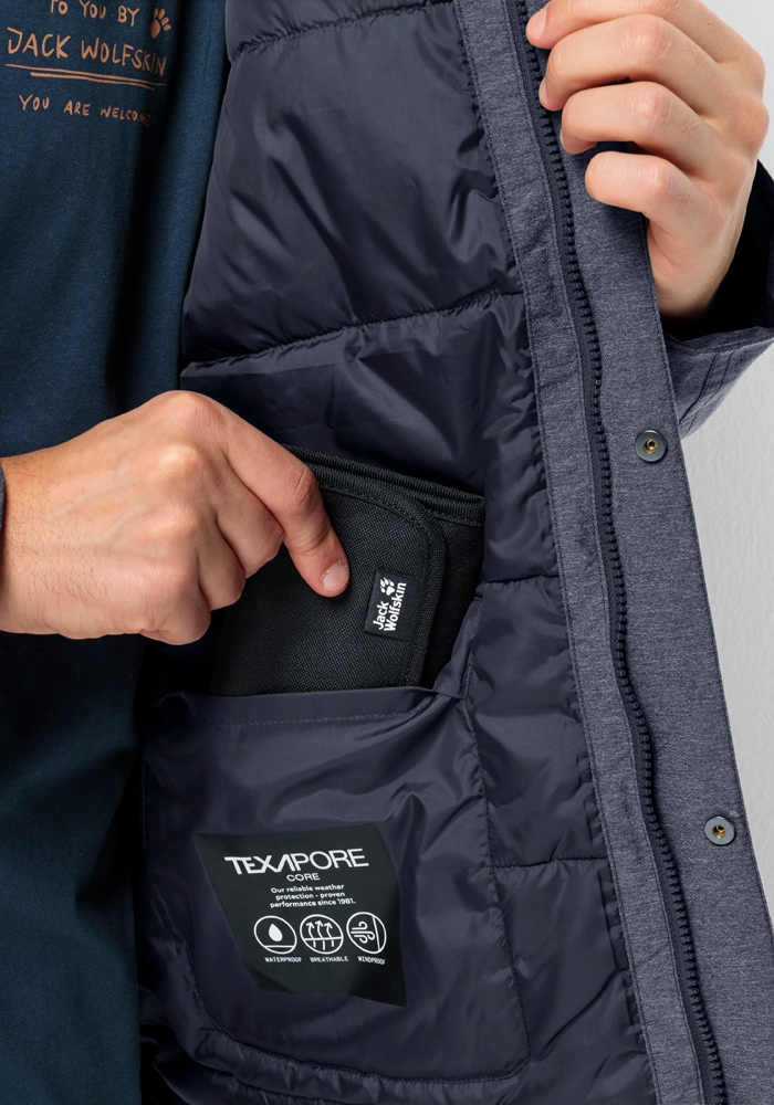 Jack Wolfskin Winterjacke »SNOWY PARK JKT M« mit Kapuze