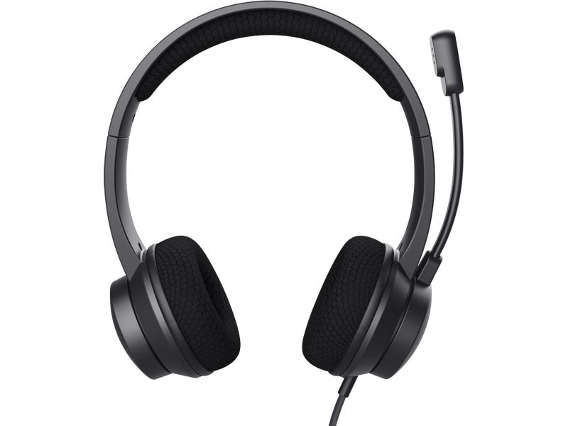Trust Headset HS-260 Leichter On-Ear-USB-Kopfhörer für den PC mit Noise-Cancelling-Mikrofon und verstellbarem Kopfbügel
