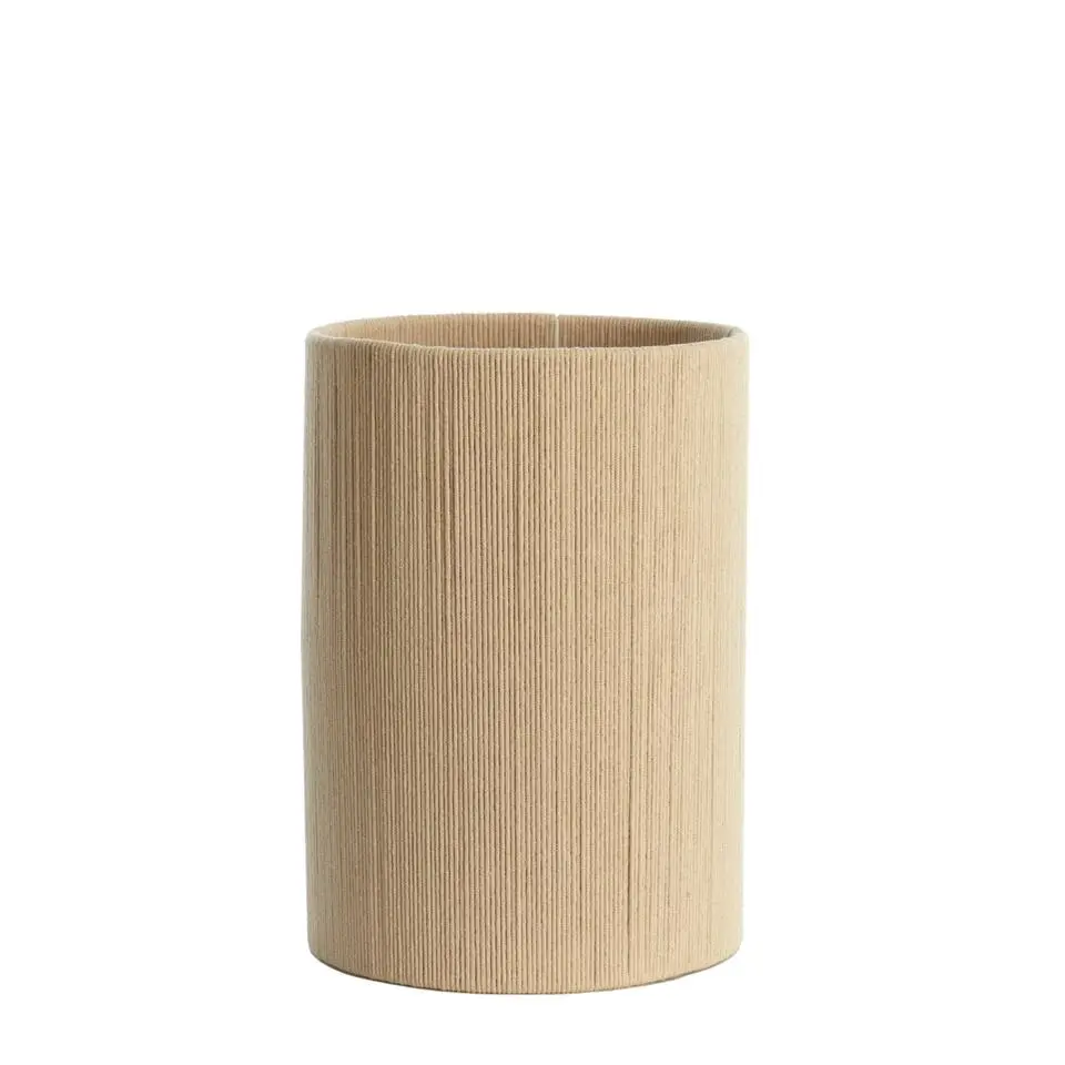 Cilinder lampenkap Medan - Beige - 25x25x36cm
