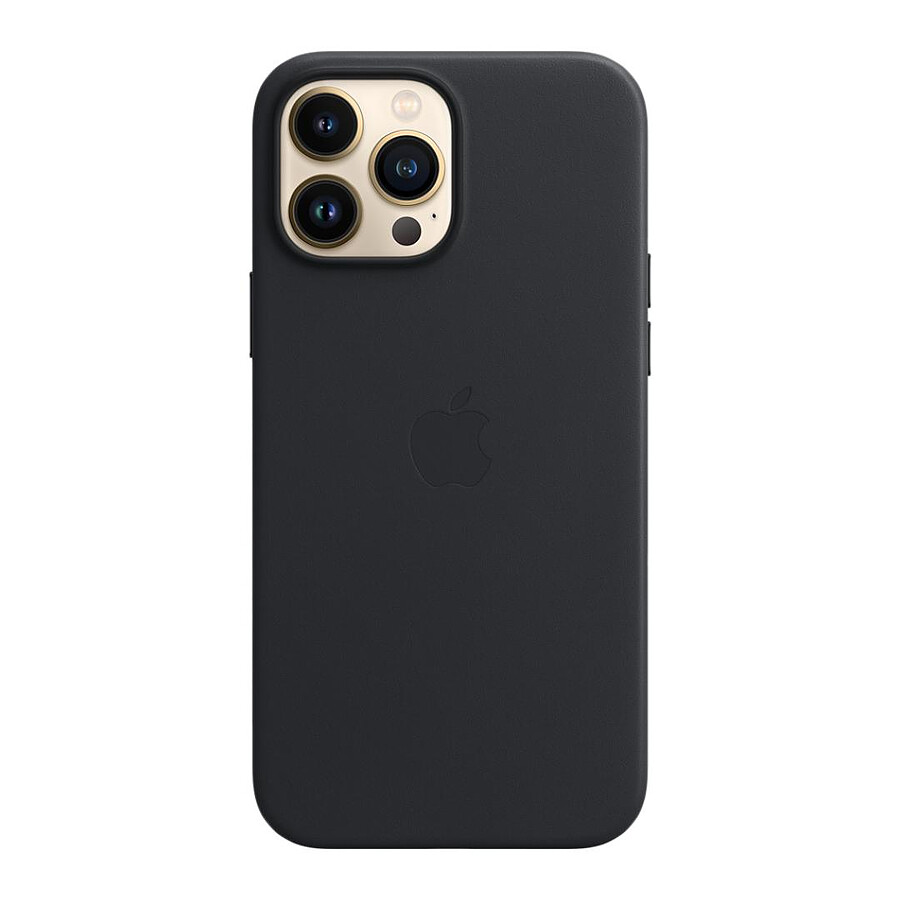 Apple Coque en cuir avec MagSafe pour iPhone 13 Pro Max - Minuit