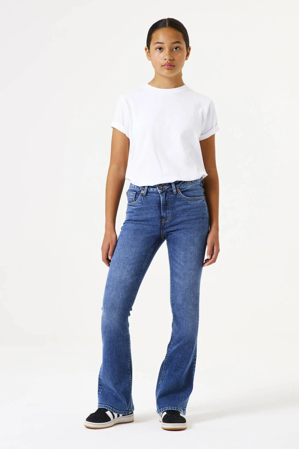 Garcia high waist flared jeans dark blue denim