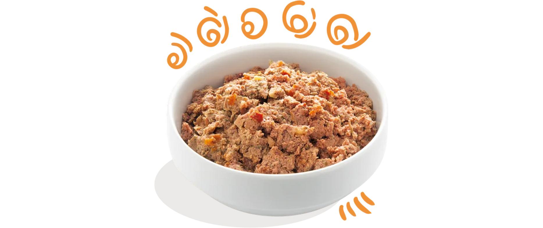 Nassfutter Adult Huhn + Truthahn, 11 x 150 gAlleinfuttermittel für ausgewachsene Hunde