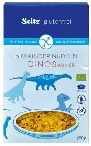 Seitz Bio Kinder Nudeln Dinosaurier glutenfrei