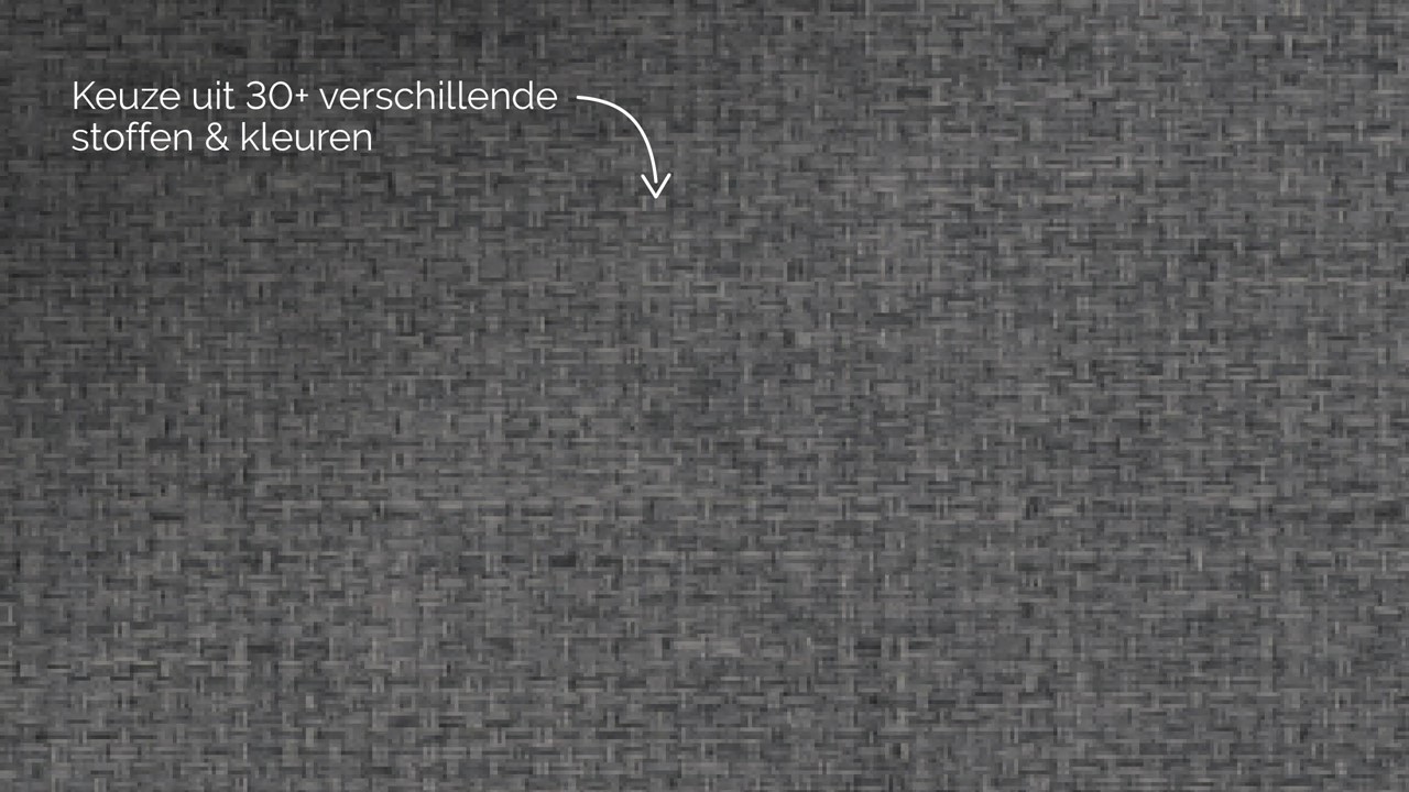 Opbergbed Morgan - Linen touch dark grey