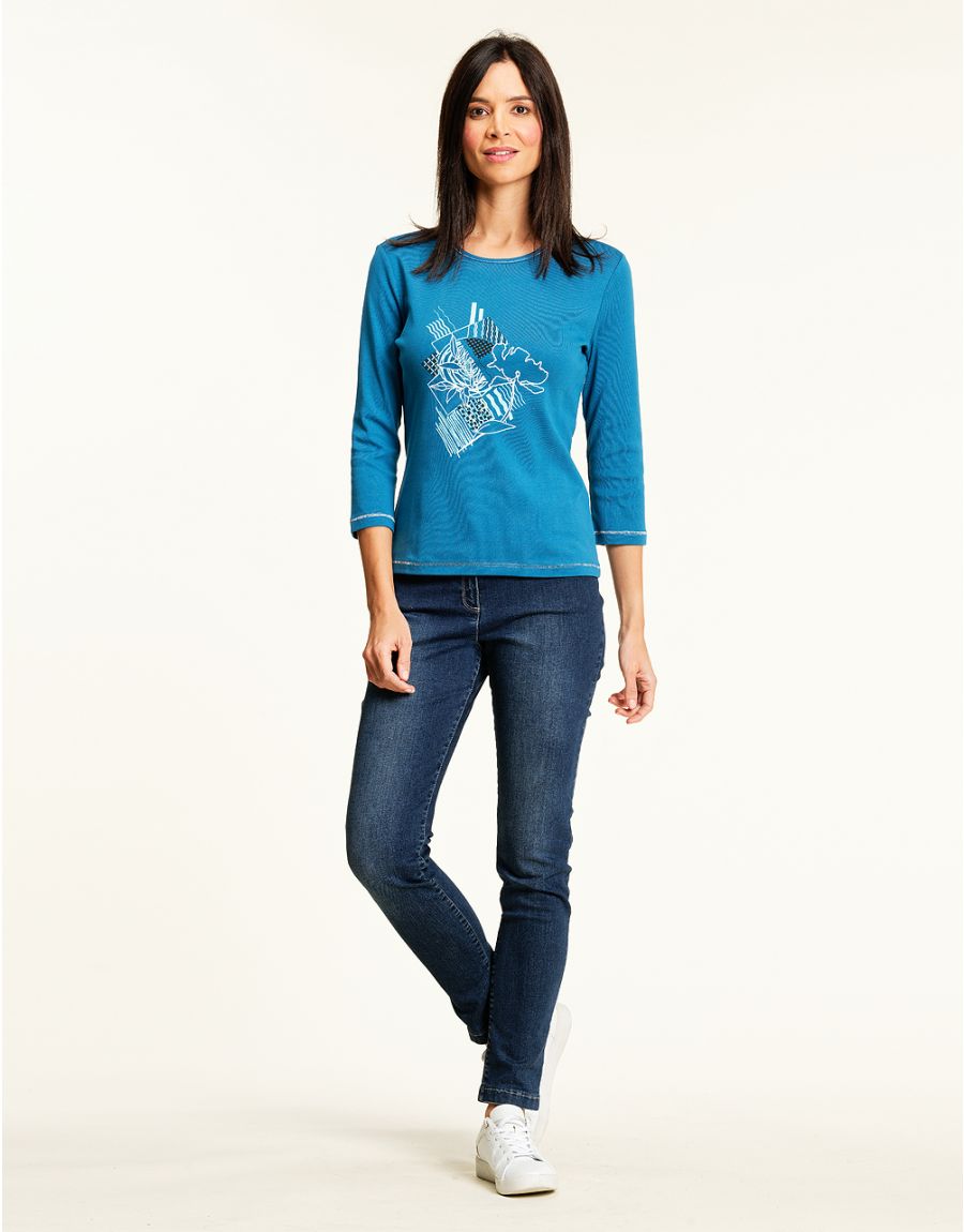 T-shirt bleu coton BIO