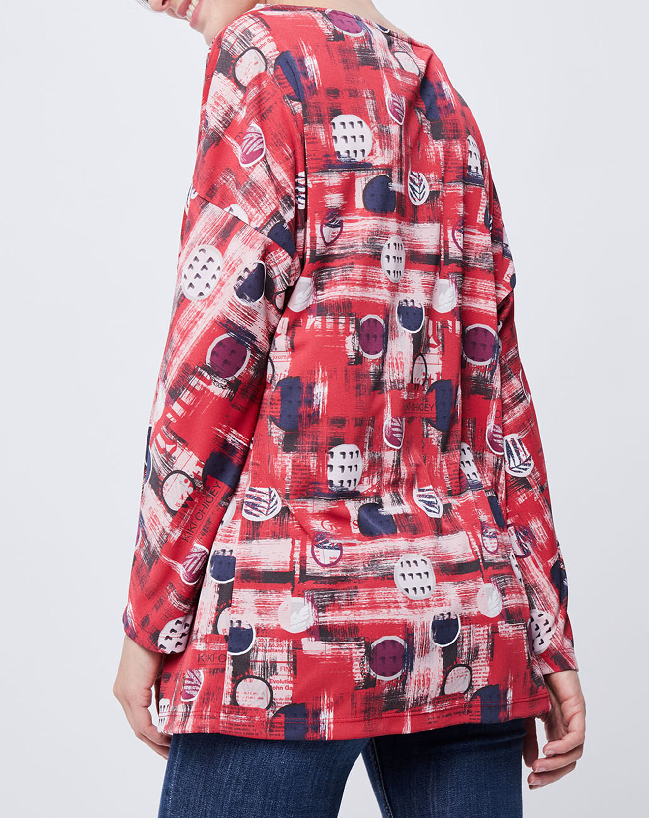 John Galliano Top Lise rouge/bleu