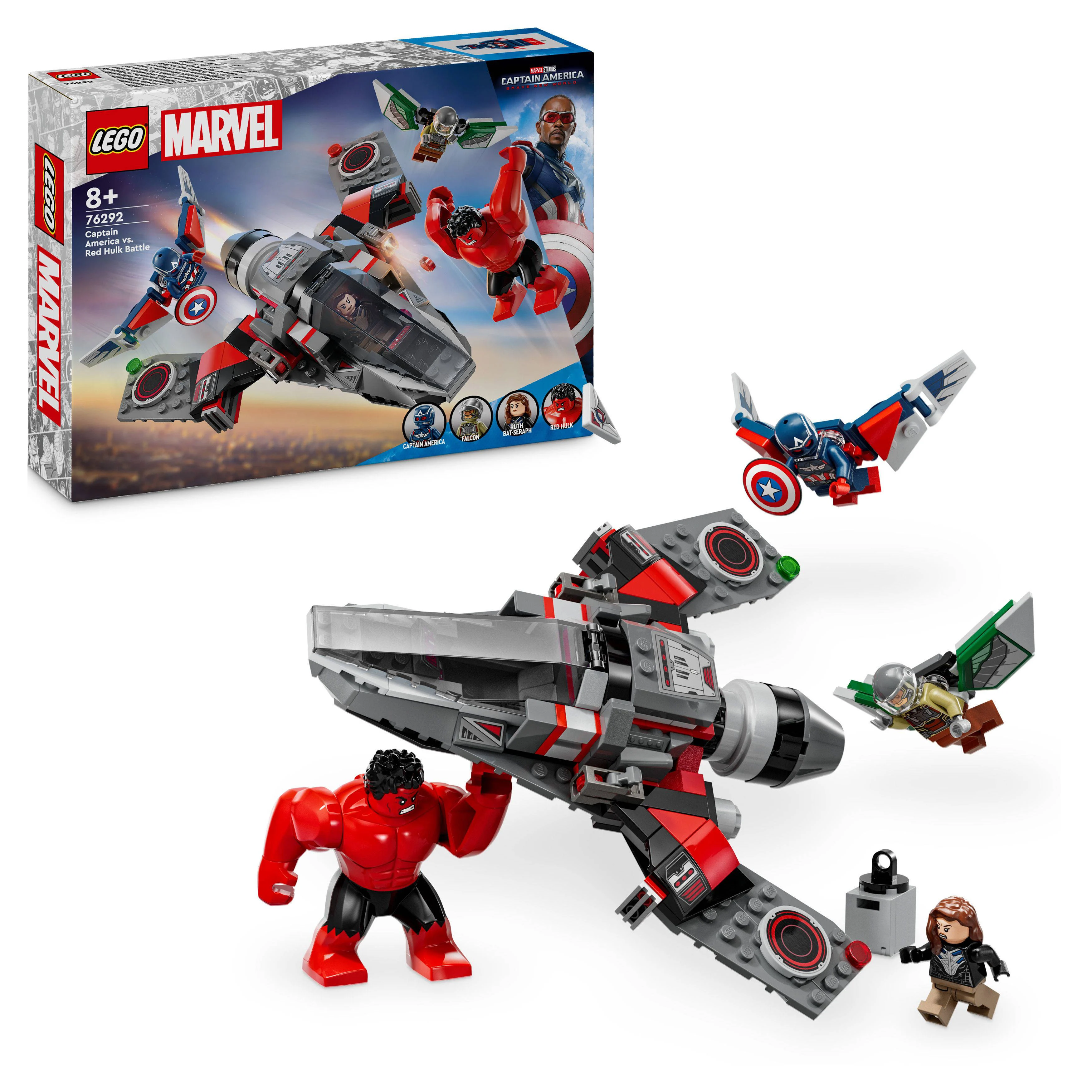 LEGO Marvel Captain America vs. Rode Hulk duel 76292