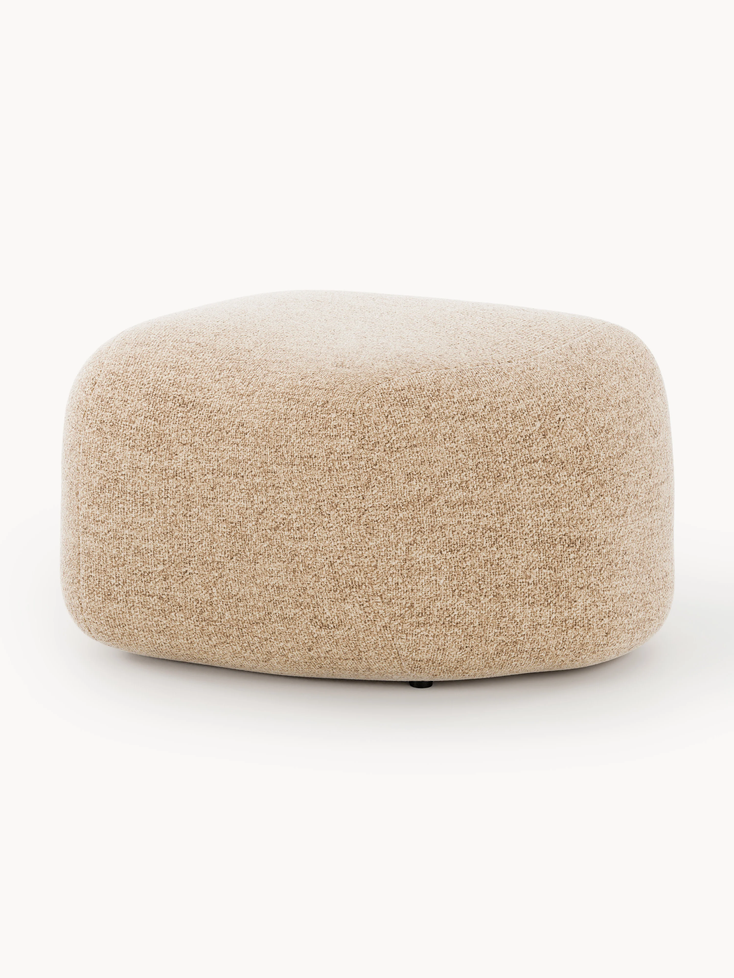 Ovale bouclé poef Wolke