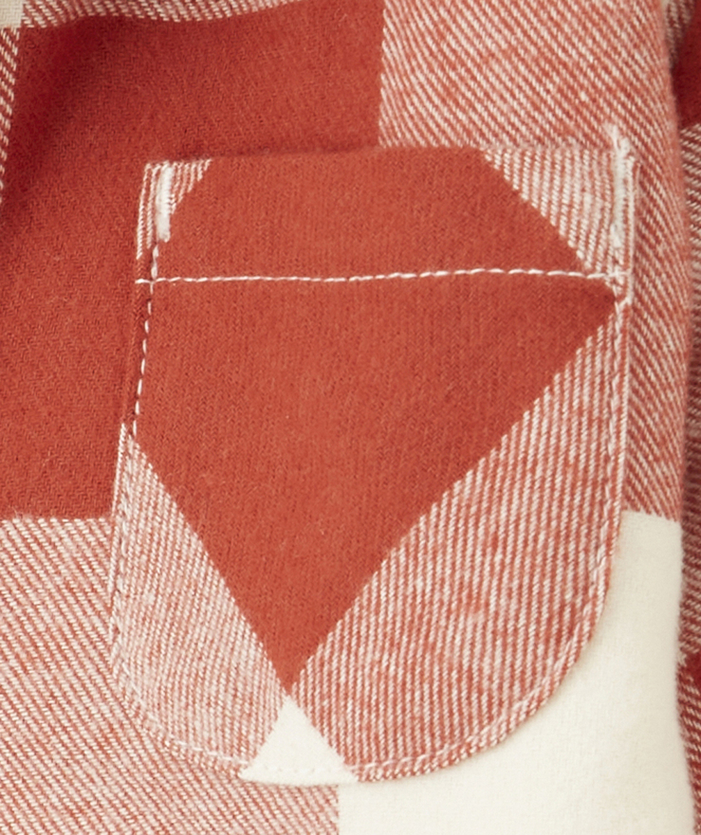 CHEMISE BÉBÉ GARÇON EN REMBOURRAGE RECYCLÉ ET À CARREAUX ROUILLE