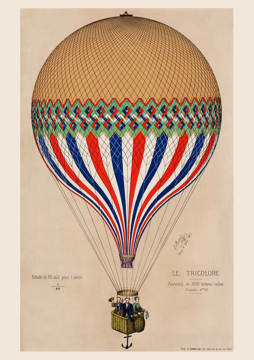 Trikolore Ballon