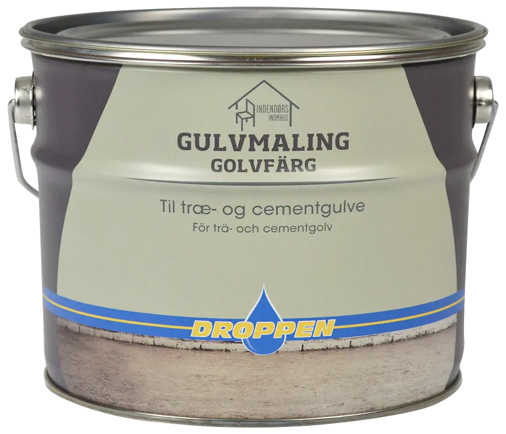 Droppen Gulvmaling PU 2,5 L - grå
