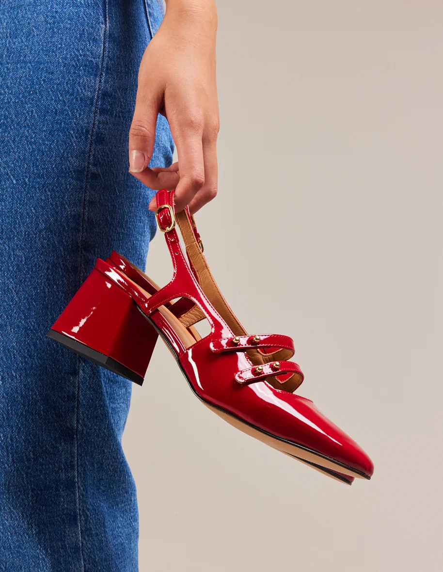 Escarpins Soline - Cuir verni rouge