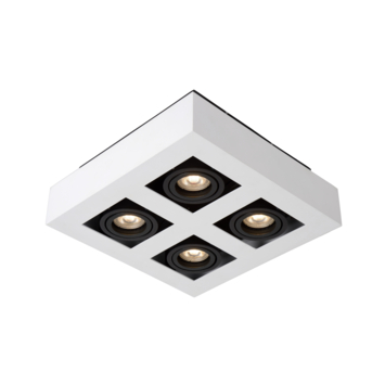 Lucide XIRAX plafondspot LED Dim to warm GU10 2200K/3000K Wit
