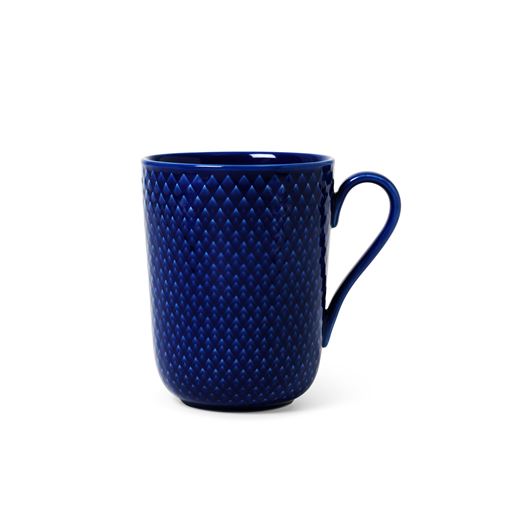 Lyngby Porcelæn Rhombe Krus, Mørk Blå, 33 cl