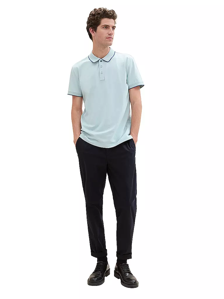 TOM TAILOR Poloshirt hellblau