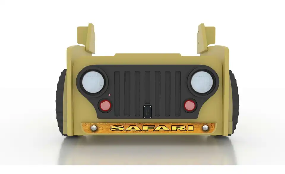 Autobett Jeep Autobett Safari Gelb