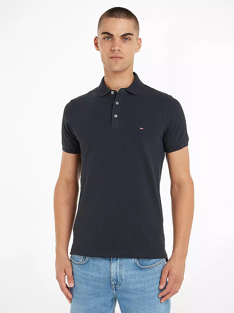 TOMMY HILFIGER Poloshirt Slim Fit blau