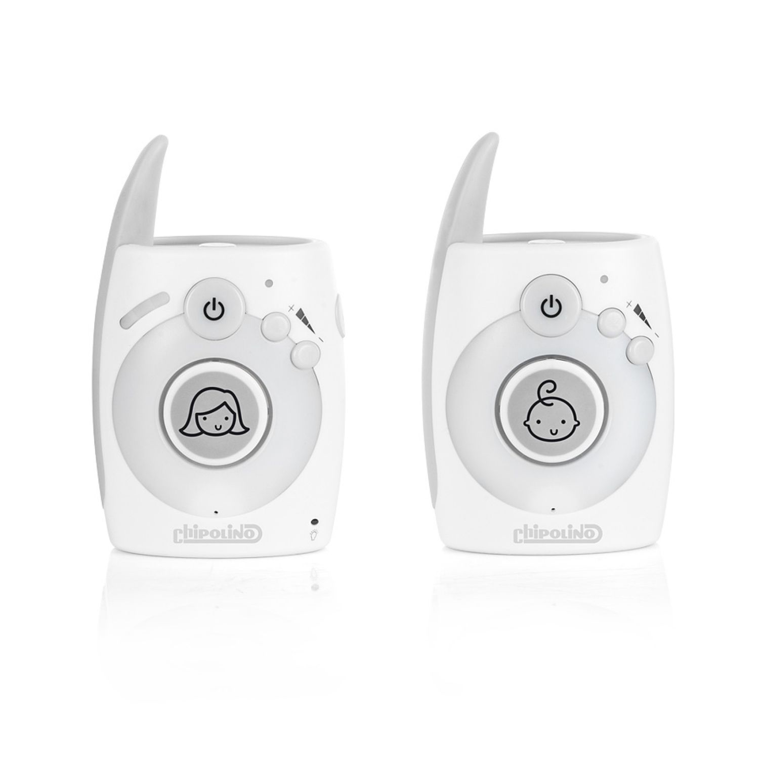 Chipolino Babyphone Astro, 300 m Reichweite, Zweiwege-Kommunikation, USB Adapter grau