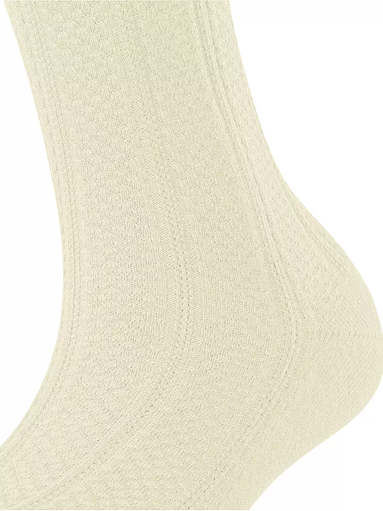 FALKE Kniestrümpfe NEEDLEPOINT offwhite creme