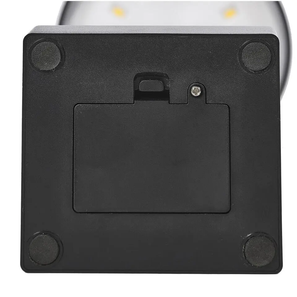 Home deco factory LED tafellamp - zwart - touch - 26cm