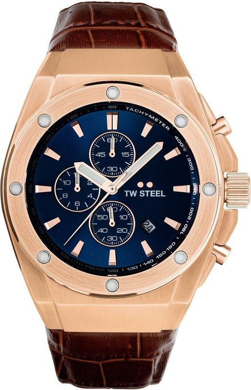 TW Steel - TWCE4106 - Chronograaf Horloge - Bruin - 44mm