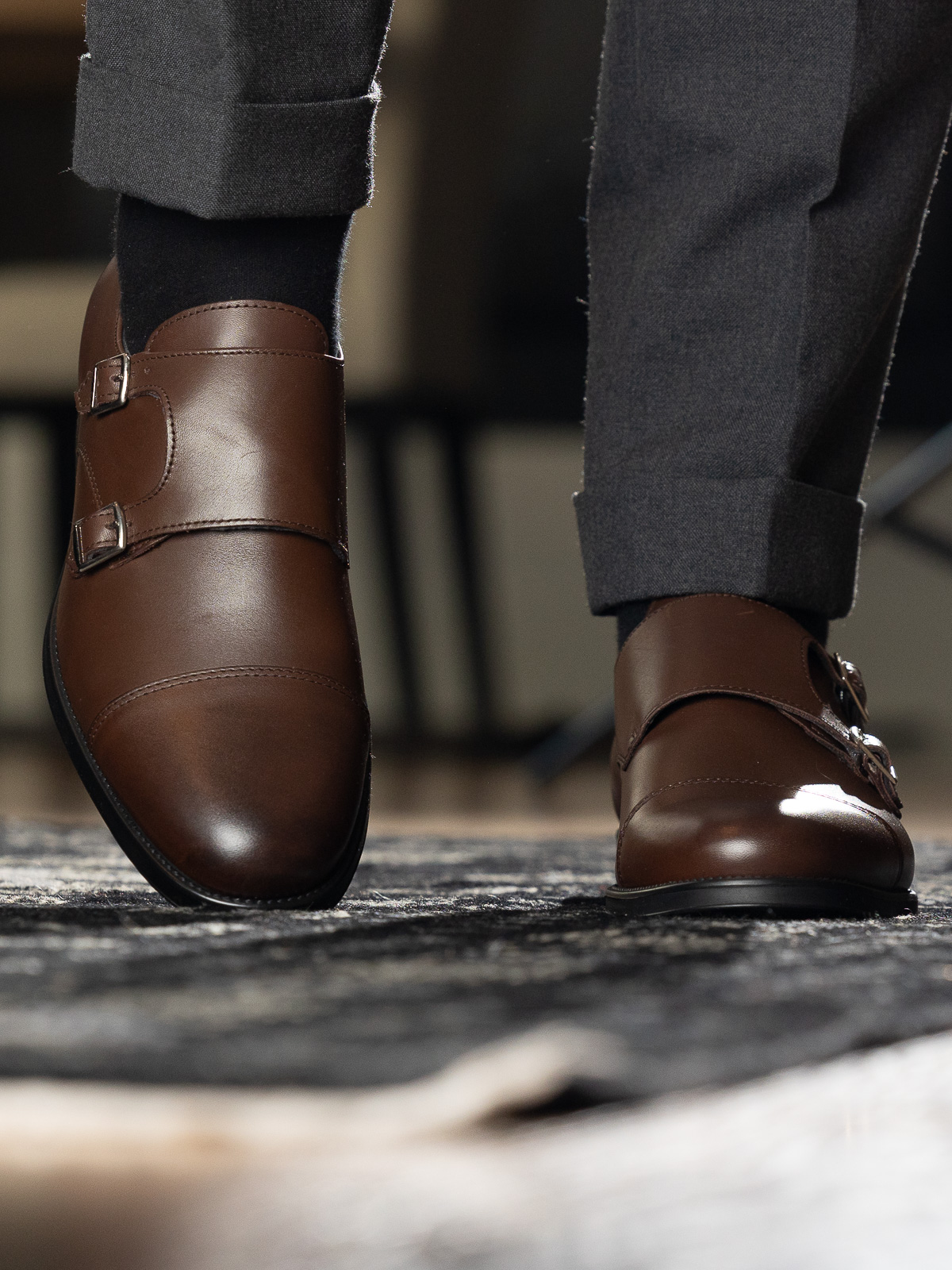 Gregers - Monkstrap Brown - Trapes Sko