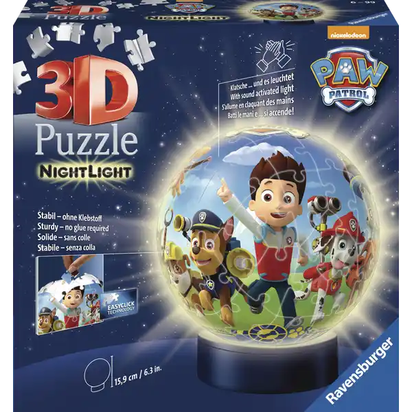 3D Puzzleball Nachtlicht Paw Patrol