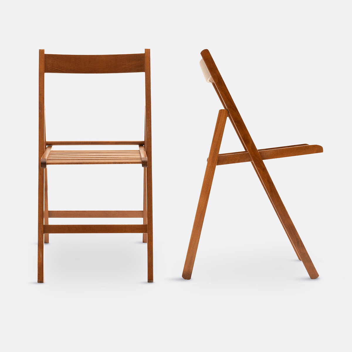 SO'HOME<br>Conjunto de 2 cadeiras dobráveis, faia maciça, Yoann