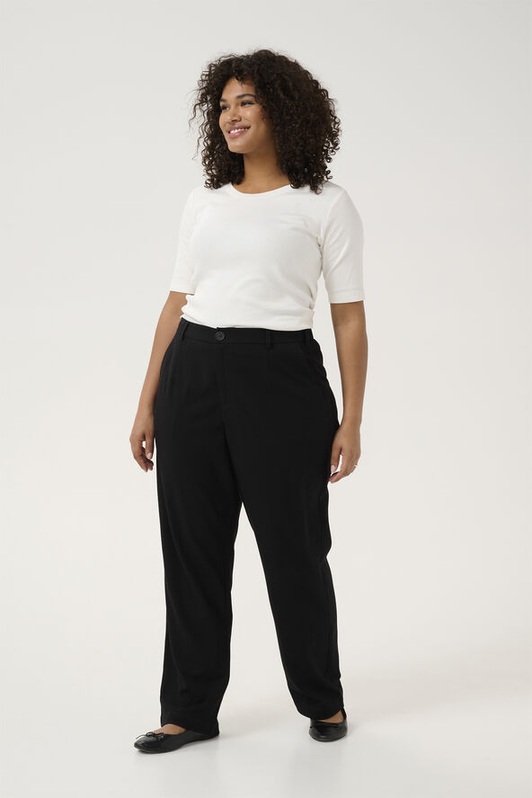 Kaffe Curve KCmerla Straight Pants Black deep